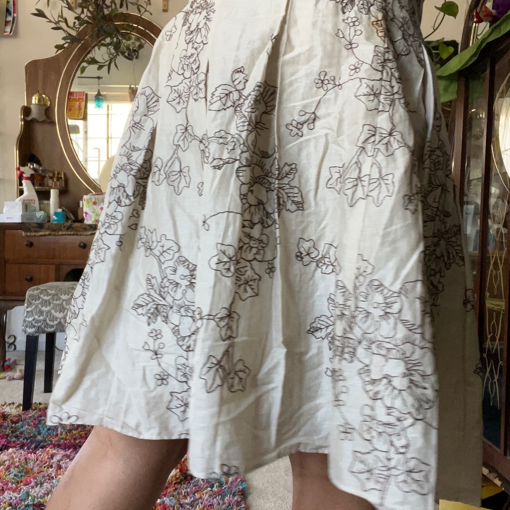 Anne taylor embroidered skirt